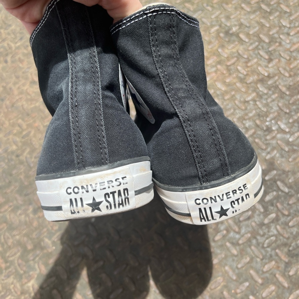 Converse black high tops - Picture 4 of 6